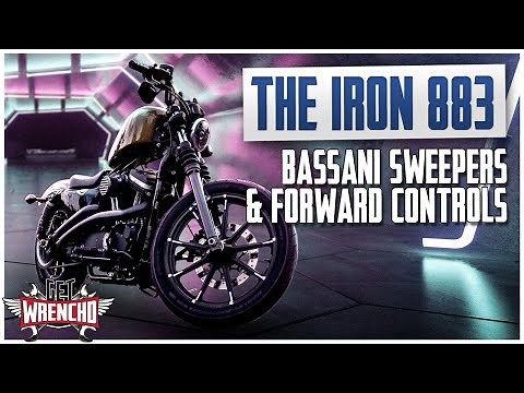 Harley Iron 883 Mod: Bassani Exhaust and Forward Controls Install
