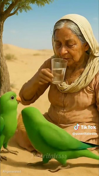 Parrot Saves Old Lady in Desert with Ice House