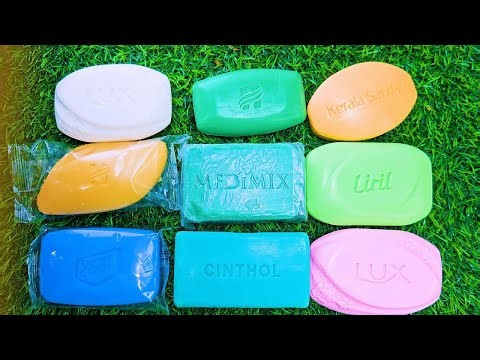 Satisfying Soap Cutting ASMR | Colorful Bar Soaps Relaxing Sounds | LUX, Medimix, Kerala Sandal