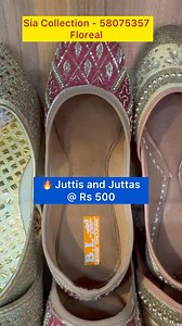 💢🔥 SALES : Juttis and Juttas at Rs 500 💝 More models at the shop ✅Address: Swami Sivananda Avenue, Floreal 📞Tel: 58075357 🕙Opening Hours: 10 am till 6 pm, 👉🏻Monday to Sunday even on Public Holidays🥰 🏢Here is our location:👇🏻 https://maps.google.com/?q=-20.308863,5 | Sia Designer Indian wedding Collection- Floreal / Mauritius