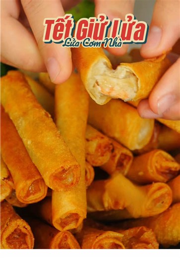 Chả Giò Xốp Mini Tôm Thịt , quá giòn quá ngon nhanh gọn tết này mọi người thử nha #tetgiulua #binbunne #tetnhabinbun #ancungtiktok #learnontiktok