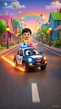 Police Car Goes Beep Beep Beep 🚓 | Fun Police Car Song for Kids | Nursery Rhymes & Baby Songs