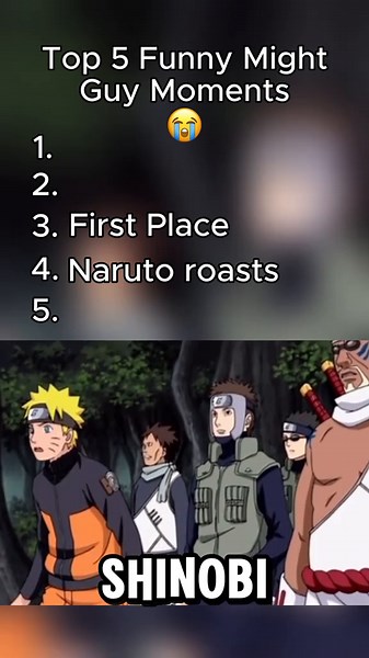Top 5 Funny Might Guy Moments in Naruto
