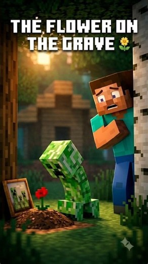 Why Does This Creeper Take Steve's Flower? 🌱 | Minecraft