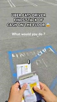 Uber Eats driver finds stack of money while delivering food. Would you keep the money or return it ?