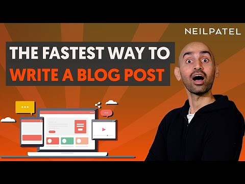 How to Write a Blog Post Fast