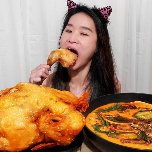 102K views · 1.3K reactions | Eating Filipino cuisine from Max's Restaurant! Enjoying their famous fried chicken & Kare-Kare peanut stew! What do you like to order from Max's Restaurant? #filipinofood #pinoyfood #karekare #friedchicken #mukbang #asmr #eatingshow #eatingasmr #eatingsounds #foodie #maxsrestaurant #crispy #cheesesausage #manilafoodie | Peggie Neo | Facebook