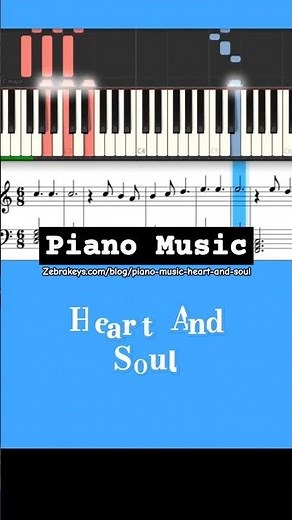 Heart And Soul piano tutorial