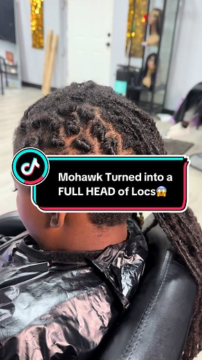 Transforming a Mohawk into a Full Head of Locs