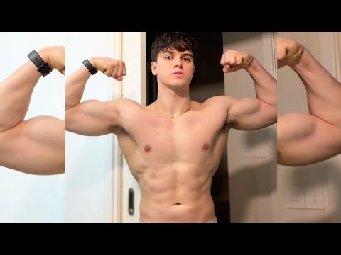 The Power of Natural Muscle – Young Bodybuilder Flexing Hard