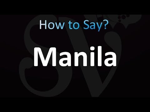 How to Pronounce Manila (correctly!)