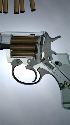 How a Revolver Actually Works "Nagant" Animation