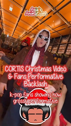 CORTIS Christmas Video & Fans Performative Backlash 🎅🎄 #CORTIS #Kpop #Shorts