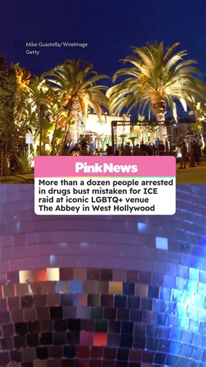 More than a dozen people were arrested in a drugs bust mistaken for an ICE raid at the iconic LGBTQ venue The Abbey in West Hollywood over the weekend 🚨 | PinkNews