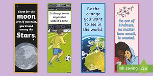 Positive and Motivational Quote Bookmarks