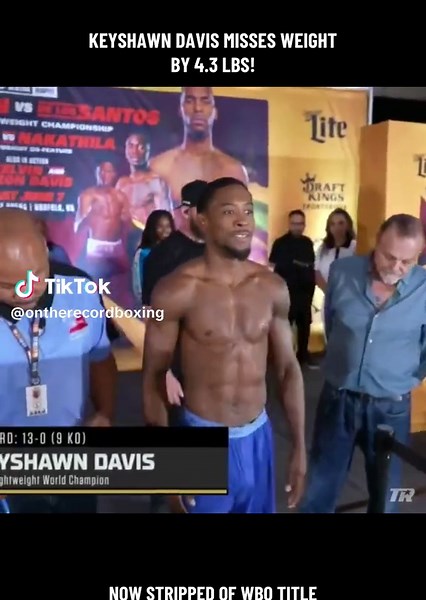 Keyshawn Davis Misses Weight and Loses WBO Title