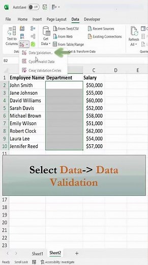 How to Create a Dropdown List in Excel