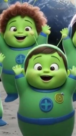 Alien Babies dancing on the Moon!