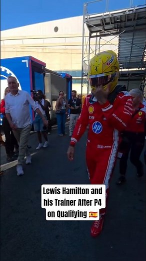 Lewis Hamilton take a break after p4 on Qualifying spanish grand prix f1 2026
