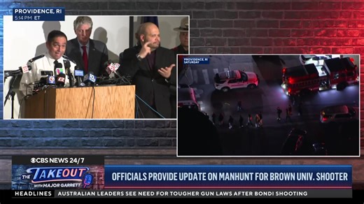 Watch live: Officials provide update on Brown University shooting | CBS News