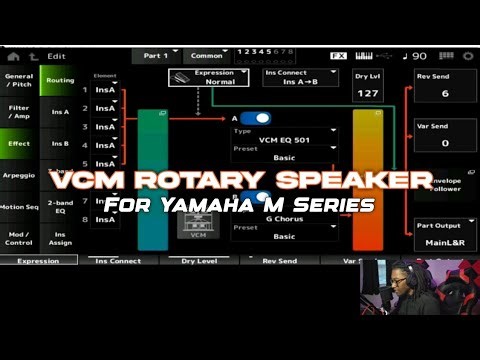 Using The VCM Rotary Speaker Effect On The Yamaha MODX M Keyboard