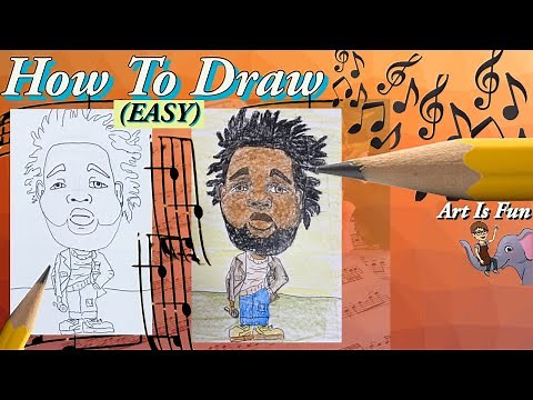 Caricature of Rod Wave | Drawing for Beginners | Fun Drawing Tutorials