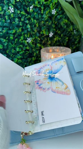 Word search savings 🎀✨ #cashstuffing #budgeting