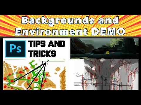 How to Draw Backgrounds - (Digital Art tutorial for Beginners)