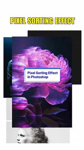 Pixel Sorting Effect in Photoshop #adobephotoshop #photoshoptutorial #graphicdesign #learnontiktok