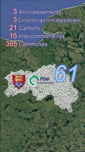 Département de l'Orne 61 🇨🇵 - La Normandie au-delà de Paris #france #geography #shorts