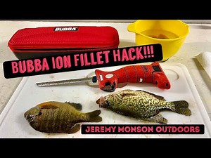 Bubba Ion HACK for cleaning panfish!!! (Tips on how to clean panfish with electric fillet knife)