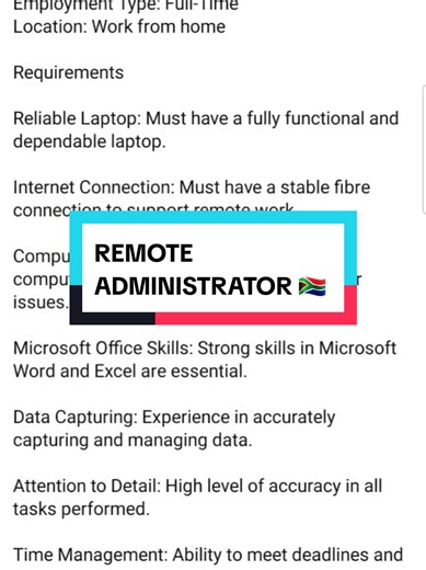 Remote Administrator Jobs in South Africa