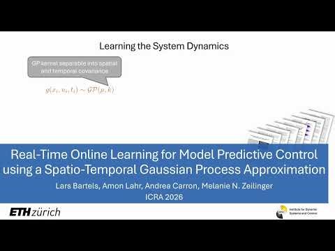 Real-Time Online Learning for MPC using a Spatio-Temporal Gaussian Process Approximation