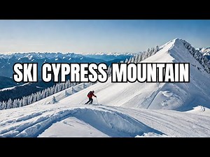 Skiing the beginner to advanced runs in the Cypress Mountain, Vancouver, Canada