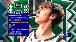 As recruiting for the 2025 season continues, UH hoops landed a commitment for the future from recent Mater Dei (CA) prep graduate Scotty Belnap