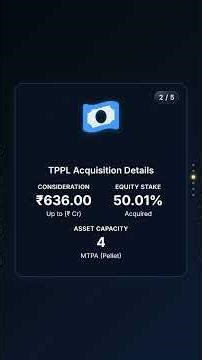 Tata Steel Secures 50.01% TPPL Stake for ₹636 Cr, Partners with Lloyds Metals #corporateupdates