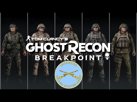 Ghost Recon: Breakpoint - Realistic Uniforms - US Army Infantryman (1980s to 2021)