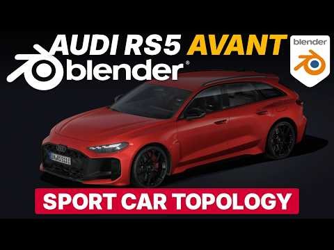 How to Model A Sport Car in Blender - Audi RS5, Topology Tutorial Part 1!