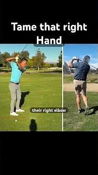 Stop overusing your right hand and right arm in the golf swing #golftips #golflesson