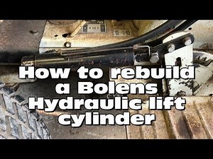 How to rebuild a Bolens hydraulic lift cylinder