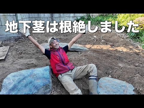 【地下茎除去】最終回！母屋東の笹の根を抜いてキレイになりました