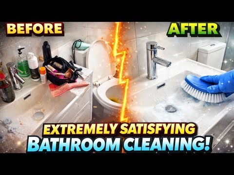 EXTREME Bathroom Cleaning Transformation | Deep Clean ASMR Before & After