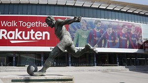 Messi, Pique, De Jong, Ter Stegen and Griezmann are selected for Camp Nou banner