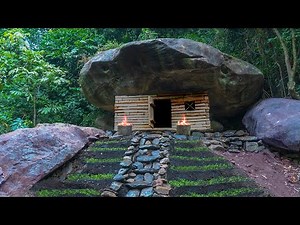 FULL VIDEO: Ending 1 Month of Survival - Building a Cave Shelter and Cooking - Winter Camping