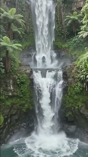 🌊 Beautiful Waterfall in Nature | Relaxing Waterfall Sounds | 4K Nature Scener