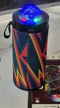 Groovio 15W Portable BluetoothParty Speaker Vibrant MulticolorPattern With Led Disco LightDome_A1