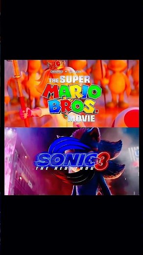 Sonic Movie 3 Vs The Super Mario Bros Movie #Sonic #mario #jimcarrey #keanureeves #nintendo