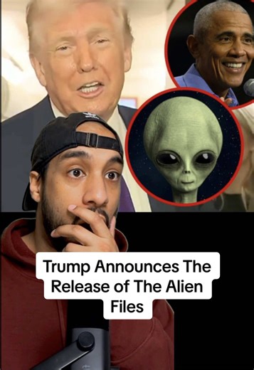 After Barack Obama goes on a podcast and admits that aliens are real Trump decided to direct the department of war and any relevant department to declassify the alien files.