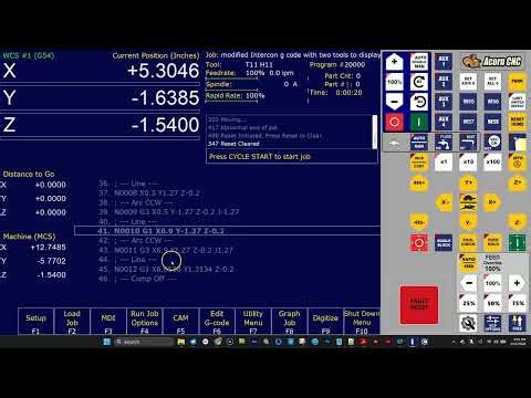 "Map" The Z axis to the 4th drive port on a Centroid Acorn
