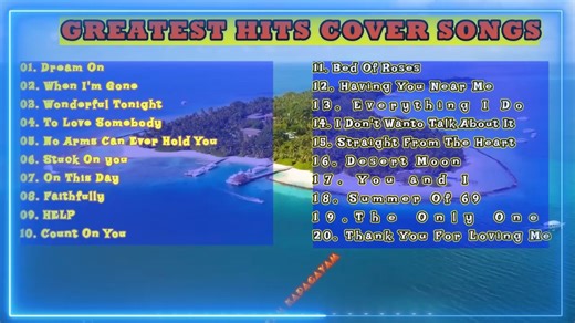 8.7K views · 66 reactions | GREATEST HITS COVER SONGS 01. Dream On...